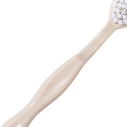Sneaker Cleaner Brush, Multi Functional Shoe Brush Double Sided Washing Plastic Scrub for Stains (beige).