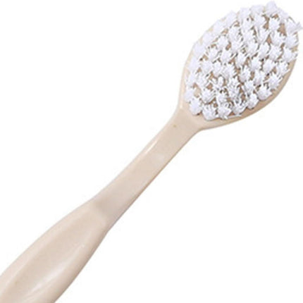 Sneaker Cleaner Brush, Multi Functional Shoe Brush Double Sided Washing Plastic Scrub for Stains (beige).