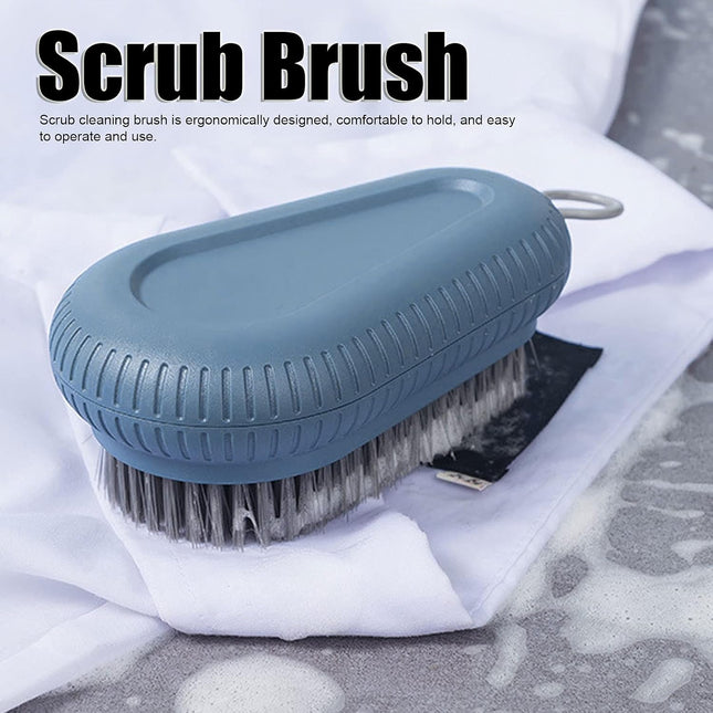 Shower Cleaner Brush, Soft Bristle Cleaning Brush Bath Scrubber for Laundry Stains Clothes Shoe Household Tools Blue.