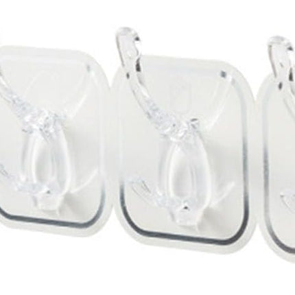 6Pcs Acrylic Wall Mounted Necklaces Organizer,6 Hooks Jewelry Stand Organizer,No Drilling Hanging Hook Strong Bearing Capacity for Kitchen Bathroom(White).