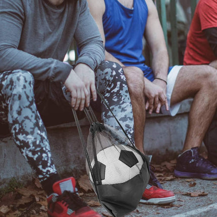 Heavy Duty Mesh Drawstring Bag for Soccer Ball, Oxford Cloth Sports Ball Storage Backpack Multifunction Gym Equipment Bags Volleyball Football.