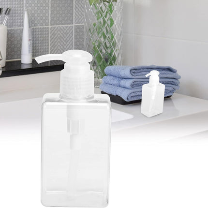 3Pcs Travel Bottle, 150ml Pump Bottle Lotion Dispenser, Clear Reusable Body Wash Container Bottles Empty Liquid Hand Soap Containers Plastic Press For Kitchen Bathroom.