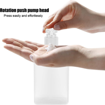 3Pcs Travel Bottle, 150ml Pump Bottle Lotion Dispenser, Clear Reusable Body Wash Container Bottles Empty Liquid Hand Soap Containers Plastic Press For Kitchen Bathroom.