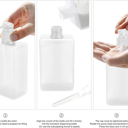 3Pcs Travel Bottle, 150ml Pump Bottle Lotion Dispenser, Clear Reusable Body Wash Container Bottles Empty Liquid Hand Soap Containers Plastic Press For Kitchen Bathroom.