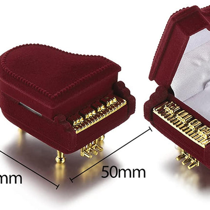 Jewelry Ring Box, Piano Shaped Wedding Box Gift Boxes for Earring Pendant Case.