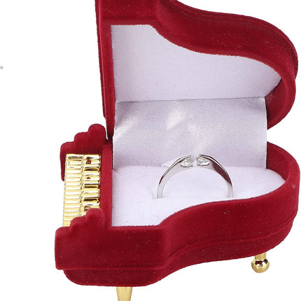 Jewelry Ring Box, Piano Shaped Wedding Box Gift Boxes for Earring Pendant Case.