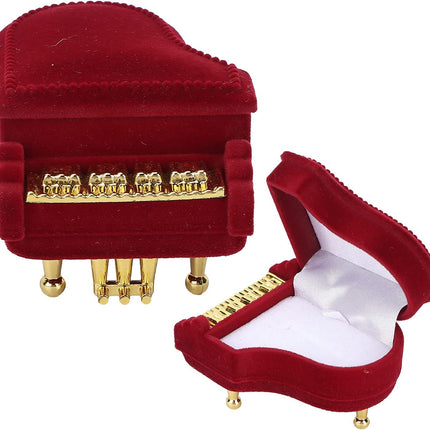 Jewelry Ring Box, Piano Shaped Wedding Box Gift Boxes for Earring Pendant Case.