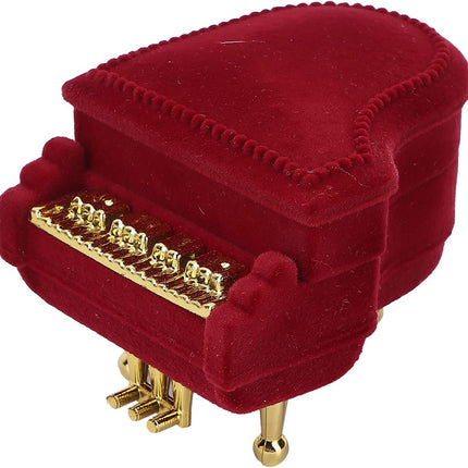 Jewelry Ring Box, Piano Shaped Wedding Box Gift Boxes for Earring Pendant Case.