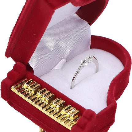 Jewelry Ring Box, Piano Shaped Wedding Box Gift Boxes for Earring Pendant Case.