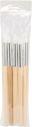 Watch Brush Set, 5Pcs Wristwatch Movement Small Part Cleaning Tool Set Wood Handle Soft Brushes for Watchmakers.