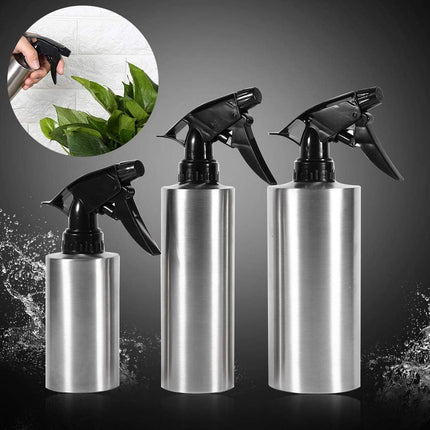Stainless Steel Spray Bottle,Fine Mist Sprayer Empty Refillable Container for Kitchen Bathroom or Plants Water Sprayer(350ML) multi.