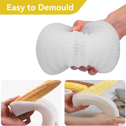 3D Corn Silicone Mold, Baking Molds Dessert Mould Shaped Candle for Mousse Cake, Pastry, Chocolate, Soap.