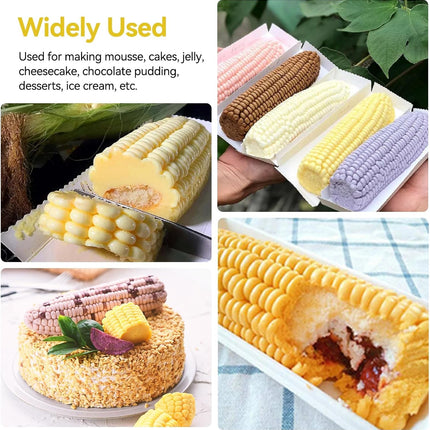 3D Corn Silicone Mold, Baking Molds Dessert Mould Shaped Candle for Mousse Cake, Pastry, Chocolate, Soap.