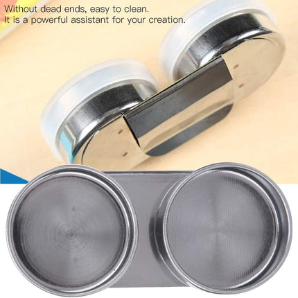 Double Dipper Palette Cup, Stainless Steel Oil Painting Cup with Lid and Clip for Watercolor Gouache Acrylic.