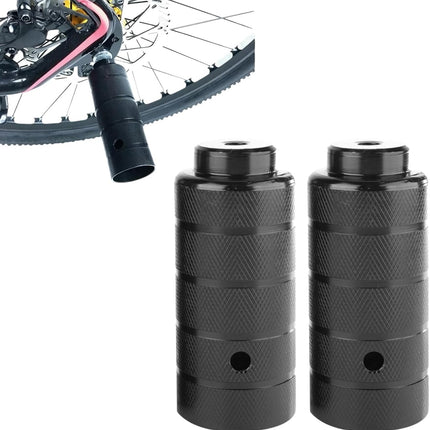 2PCS Steel Bike Pegs, Anti Skid Lead Foot Bicycle Peg Mini Cycling Rear Stunt 1.97 x 4.33in for Mountain.