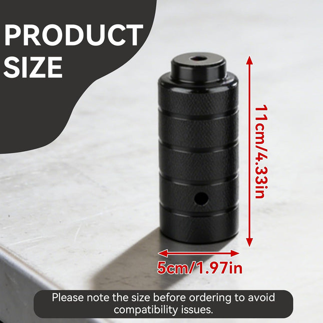 2PCS Steel Bike Pegs, Anti Skid Lead Foot Bicycle Peg Mini Cycling Rear Stunt 1.97 x 4.33in for Mountain.