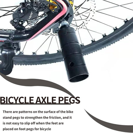 2PCS Steel Bike Pegs, Anti Skid Lead Foot Bicycle Peg Mini Cycling Rear Stunt 1.97 x 4.33in for Mountain.