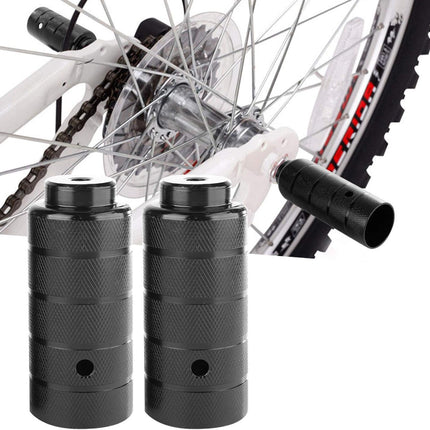 2PCS Steel Bike Pegs, Anti Skid Lead Foot Bicycle Peg Mini Cycling Rear Stunt 1.97 x 4.33in for Mountain.
