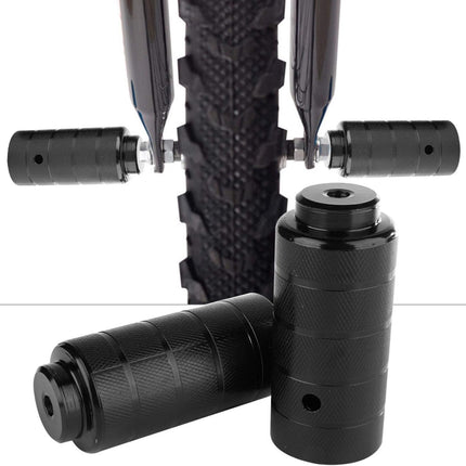 2PCS Steel Bike Pegs, Anti Skid Lead Foot Bicycle Peg Mini Cycling Rear Stunt 1.97 x 4.33in for Mountain.