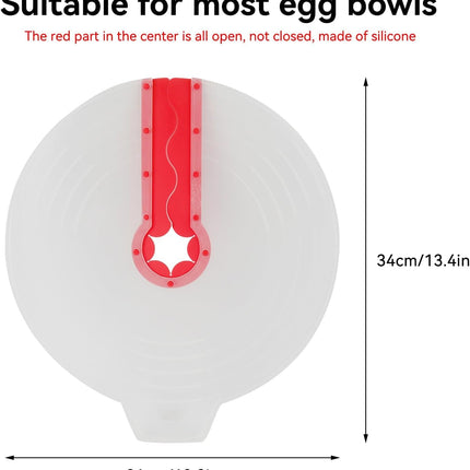 12 Inch Mixing Bowl Splatter Guard, Silicone Hand Mixer Shield Splash Guard Anti Cover for Baking & Cooking.