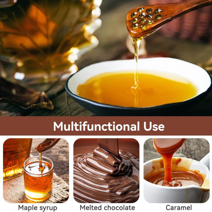3PCS Honey Dipper Sticks, Long Handle Mixing Stick Mini Honeycomb Drizzler Wooden Spoon Stirrer for Collecting Dispensing Drizzling Jam.