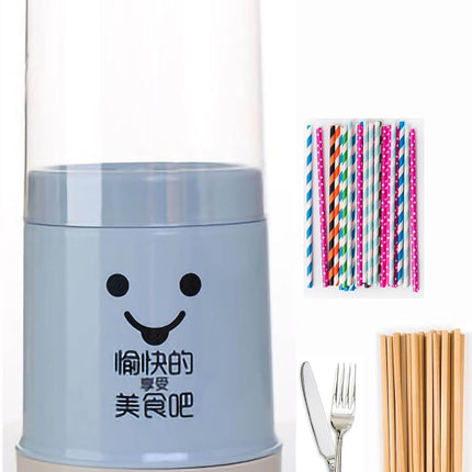 Kitchen Utensil Holder, Chopsticks Holder Drying Rack with Lid and Removable Base Silverware Caddy Flatware Cutlery Storage Organizer.