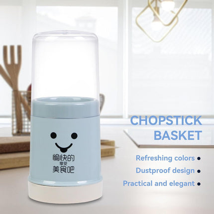 Kitchen Utensil Holder, Chopsticks Holder Drying Rack with Lid and Removable Base Silverware Caddy Flatware Cutlery Storage Organizer.