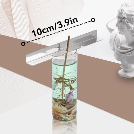 10PCS Metal Candle Wick Holder, Holders for Making Centering Tool Stainless Steel Device DIY Craft.