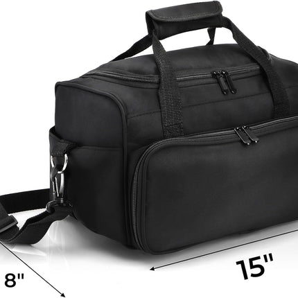 Hairstylist Travel Bag, Large Capacity Hairdresser Bag with Divider, Sturdy Barber Case Holder for Hair Stuff, Professional Cosmetology Organizer Curling Iron Straightener Supplies.