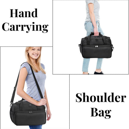 Hairstylist Travel Bag, Large Capacity Hairdresser Bag with Divider, Sturdy Barber Case Holder for Hair Stuff, Professional Cosmetology Organizer Curling Iron Straightener Supplies.