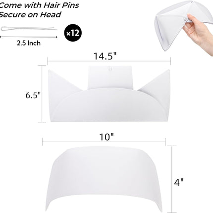 18 Pcs Nurse Hat Set, 6 Sturdy Caps with 12 Pins for Halloween, White Headband Costume Suitable Women, School, Party, Cosplay Supplies.