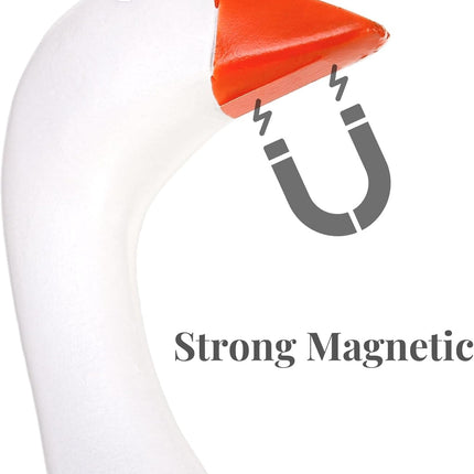 Magnetic Goose Key Holder, Resin Statue for Hanger, Kawaii Duck Tool Figurines, Funny Keychain Hanging Rack Home Office Table Decor, Housewarming Gifts Women Men.