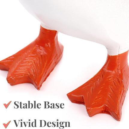 Magnetic Goose Key Holder, Resin Statue for Hanger, Kawaii Duck Tool Figurines, Funny Keychain Hanging Rack Home Office Table Decor, Housewarming Gifts Women Men.