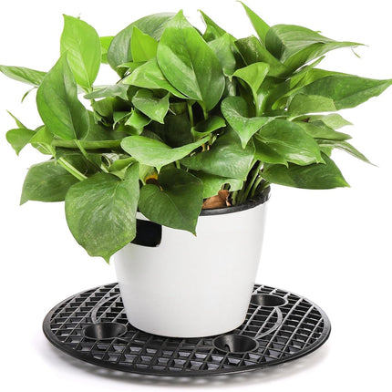 15 PCS Plant Level Pot Elevator, 12 inch Plastic Potted Stands, Large Patio Planter Riser Holder, Deck Floor Protector to Prevent Rot Damage, Trivet for Indoor Outdoor Garden.