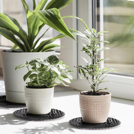 15 PCS Plant Level Pot Elevator, 12 inch Plastic Potted Stands, Large Patio Planter Riser Holder, Deck Floor Protector to Prevent Rot Damage, Trivet for Indoor Outdoor Garden.