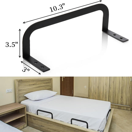 4 Pcs Mattress Retainer Bar, Metal Slide Stopper, Non Slip Holder in Place Gripper, Thicken Bed Frame Gaskets to Prevent Sliding, Stabilizer Baffle for Bedroom.