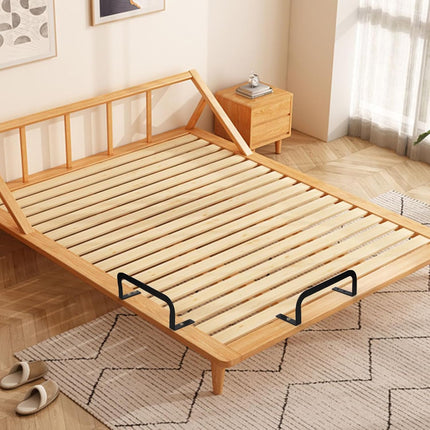 4 Pcs Mattress Retainer Bar, Metal Slide Stopper, Non Slip Holder in Place Gripper, Thicken Bed Frame Gaskets to Prevent Sliding, Stabilizer Baffle for Bedroom.