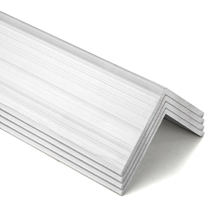 4 Pack Aluminum Angle 6061, 2" x 2"x 1/8" Stock, Bars 12" Length, 90-Degree Angled Extrusion, T5 Temper Mill for Moulding Structural Construction.