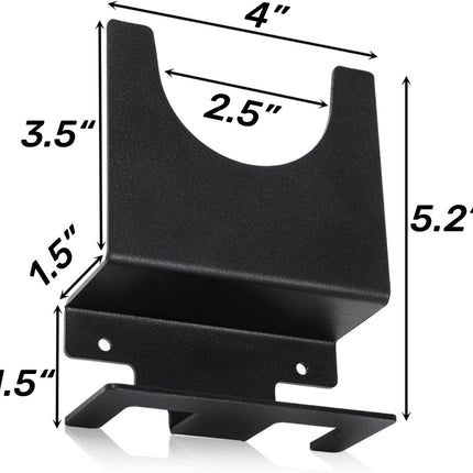 4 Pack Angle Grinder Holder, Wall Mount Bracket for 5 inch Grinder, Polisher Storage Rack Stand with Cord Hook, Garage Tool Hanger Grinders Impact Wrench Cutters Waxing Machines.