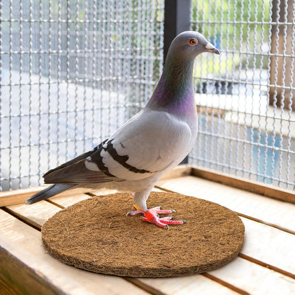 15 Packs Pigeon Nest Pads, Bird Breeding Mat for Chicken, Natural Coconut Fiber Egg Mat, Nesting Bowl Box Pad Parakeet Hatching Bedding Accessories.