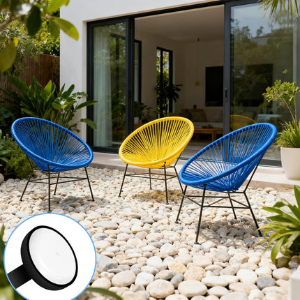 100 Pack 1-1/2 inch Patio Furniture Feet Caps, Wrought Iron Outdoor Chair Glides, Thick Plastic Leg Caps for Metal Chairs & Tables.