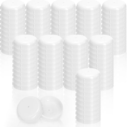 100 Pack 1-1/2 inch Patio Furniture Feet Caps, Wrought Iron Outdoor Chair Glides, Thick Plastic Leg Caps for Metal Chairs & Tables.