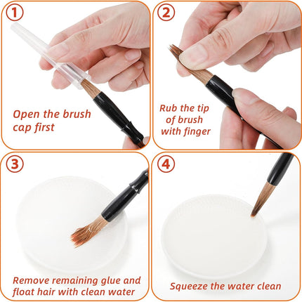 16 Pieces Chinese Calligraphy Brush Set, Sumi Brushes with Roll-up Bamboo Holder, Sturdy Japanese Watercolor Painting Writing Brushes, Kanji Art Drawing for Beginners.
