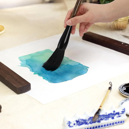 16 Pieces Chinese Calligraphy Brush Set, Sumi Brushes with Roll-up Bamboo Holder, Sturdy Japanese Watercolor Painting Writing Brushes, Kanji Art Drawing for Beginners.