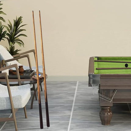 4-Hole Wood Pool Cue Holder, Portable Weighted Billiard Stick Rack, Non-slip Holder Claw with Chalk Solid Rest Deepen Notch for Table Bar Chair.