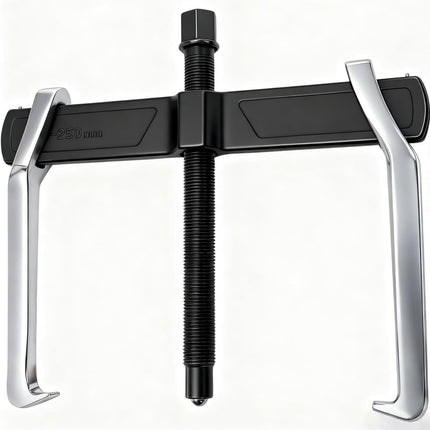 2-Jaw Gear Puller, 10 Inch Two Claws Puller Tool, Adjustable Steel Bearing Pulling Device, Heavy Duty Removal Pulleys, Separate Lifting Device for Flywheel Industrial Use, DIY Projects.