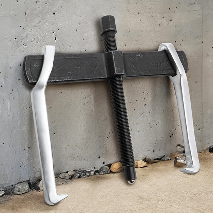 2-Jaw Gear Puller, 10 Inch Two Claws Puller Tool, Adjustable Steel Bearing Pulling Device, Heavy Duty Removal Pulleys, Separate Lifting Device for Flywheel Industrial Use, DIY Projects.