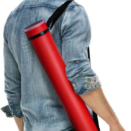 3 Packs Extendable Poster Tube, 25" to 42.5" Waterproof Blueprint Holder with Strap, Portable Telescoping Carrying Case Lid for Maps, Art and Drawings, Round Storage Container Document.