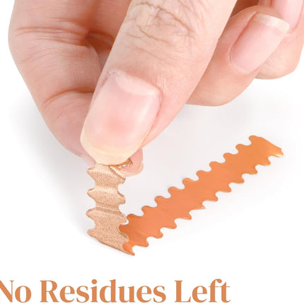 Double Edged Scalloped Copper Foil Tape, Self-Adhesive Strip for Stained Glass, DIY Handcrafts, Crafting.