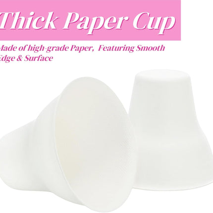 100 Pack Snow Cone Cups and Straws, 12 OZ Paper Cup with Colorful Spoon Straw, Leak-proof Shaved Ice Holder, Disposable Cream Bowls for Party Event Water Cooler.